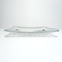 Vintage 1953 Norwood Hyde Park Bank and Trust Ohio Curved Glass Ashtray Side - Click to enlarge