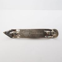 Vintage Pabst Blue Ribbon PBR metal beer bottle can opener. Vaughn CHGO. 24. U.S.A. Light blemishes: Back - Click to enlarge