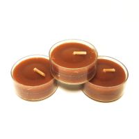 Three Warm Rustic Woods Tealight Candles - Click to enlarge