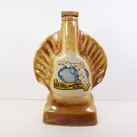Vintage 1968 Jim Beam Decanter depicting Florida Seashell Headquarters of the World: Back View - Click to enlarge
