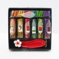 67 Piece Incense Gift Set with Red Holder Sticks Cones