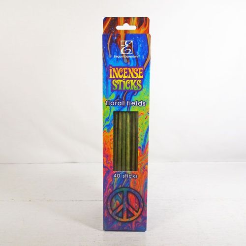Floral Fields Scented Incense Sticks 40 Count in Box Front