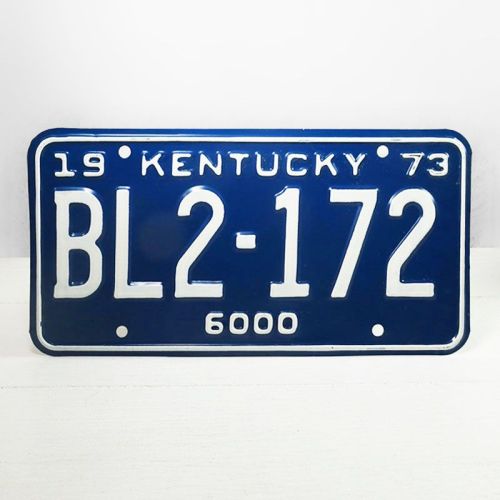 1973 Kentucky Commercial State License Plate BL2-172