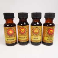L6 Scented Fragrance Oils in 4 half oz Amber Bottles
