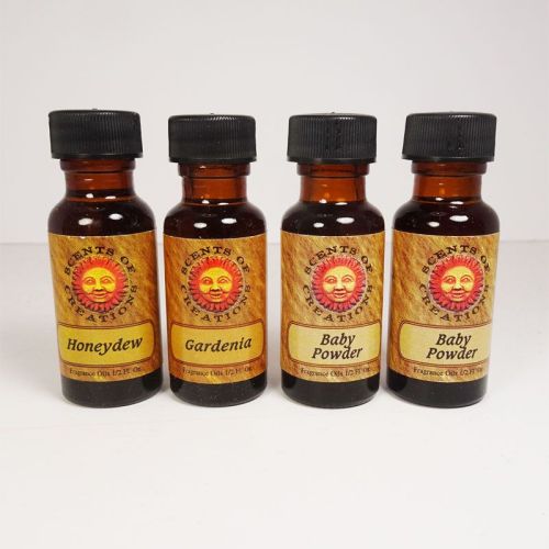 L9 Scented Fragrance Oils in 4 half oz Amber Bottles