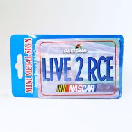 Nascar Daytona Live to Race Mini Metal Magnet Sign