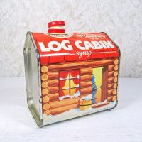 1987 Log Cabin Syrup 100th Anniversary Vintage Metal Tin Rightish - Click to enlarge
