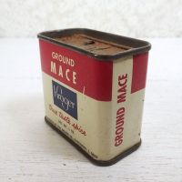 Vintage Kroger Ground Mace True Taste Spice Metal Tin Leftish - Click to enlarge