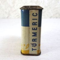 Vintage Kroger Ground Turmeric Metal Spice Tin Left - Click to enlarge
