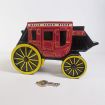 Wells Fargo 1998 Stagecoach Metal Coin Bank with Key