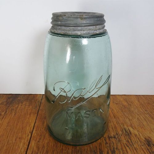 Ball 3L Antique Aqua Quart Mason Jar with Zinc Lid-01