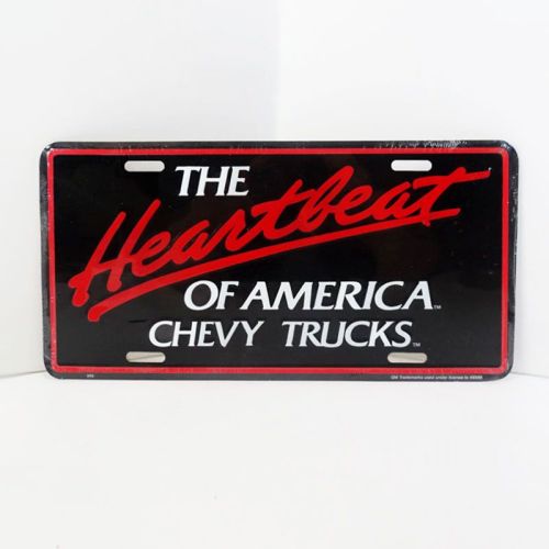 Chevy Heartbeat America Novelty License Plate Sign