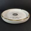 GoodYear Service Store Double Eagle vintage round ceramic ashtray with gold edging: Top Side