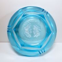 Wedding Day Blue Glass Vintage Novelty Ashtray: Bottom - Click to enlarge