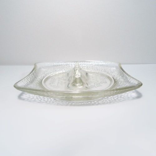 Holiday Inn Vintage Clear Glass Ashtray: Side
