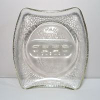 Holiday Inn Vintage Clear Glass Ashtray: Top - Click to enlarge