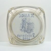 NAWCC Watch Clock Collectors 1960 Clear Glass Ashtray: Bottom - Click to enlarge