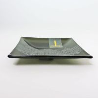 Vintage 1958 Citizens Fidelity Bank of Louisville Kentucky Curved Glass Ashtray: Top Side - Click to enlarge