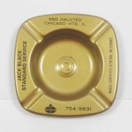 Jack Black Standard Oil Vintage Metal Ashtray: Top