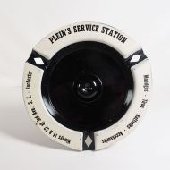 Pleins Service Station Vintage Metal Ashtray: Top