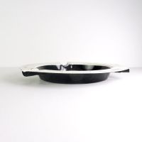 Pleins Service Station Vintage Metal Ashtray: Top Side - Click to enlarge
