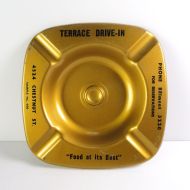Terrace Drive In Metal Ashtray Salesman Sample 600: Top