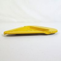 Tomco Seed Corn Triangular Vintage Metal Ashtray: Left - Click to enlarge