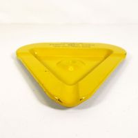 Tomco Seed Corn Triangular Vintage Metal Ashtray: Front - Click to enlarge