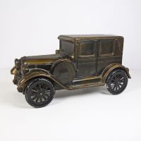 1974 Banthrico 1924 Ford Model T Metal Coin Bank: Left - Click to enlarge