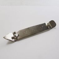 Vintage Canada Dry metal bottle can opener from Vaughn U.S.A. Looks barely used if used at all: Back View