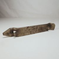 Falls City Beer vintage metal beer bottle can opener. Vaughn U.S.A. Staining. Broken tip: Back - Click to enlarge