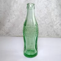 1947 Elizabethtown Kentucky vintage empty hobbleskirt PatD Coke bottle with very large letters. #3: Contents Side - Click to enlarge