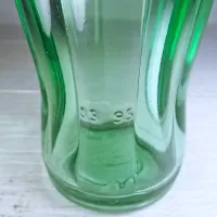 Vintage 1996 Louisville Kentucky 6-1/2 fl. oz. green glass hobbleskirt Coke bottle from Anchor Hocking: Numbers - Click to enlarge