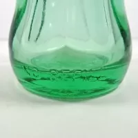 Louisville Kentucky vintage 6 oz empty hobbleskirt aqua tinted glass Christmas Coke no refill bottle: No Refill - Click to enlarge