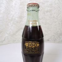 Celebrating 100 Years of Olympics Full Coke Bottle: Words - Click to enlarge