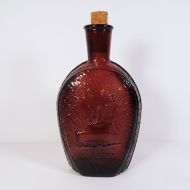 Wheaton Vintage Glass House Benjamin Franklin Bottle: With Cork