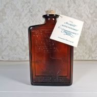 Brockway 1983 NSDA/INTERBEV Houston Texas Flask. Cork and numbered Certificate of Authenticity: Front with COA View