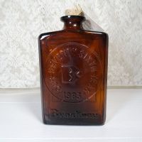 Brockway 1983 NSDA/INTERBEV Houston Texas Flask. Cork and numbered Certificate of Authenticity: Back View - Click to enlarge