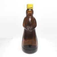 Mrs Butterworth Aunt Jemima Pancake Syrup Bottle with Yellow Top: Top - Click to enlarge