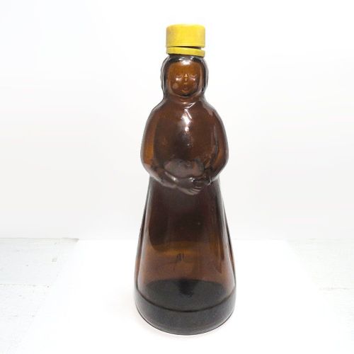 Mrs Butterworth Aunt Jemima Pancake Syrup Bottle with Yellow Top: Top