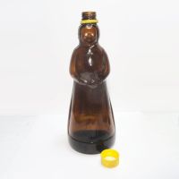 Mrs Butterworth Aunt Jemima Pancake Syrup Bottle with Yellow Top: Top Off - Click to enlarge