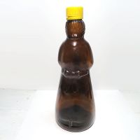 Mrs Butterworth Aunt Jemima Pancake Syrup Bottle with Yellow Top: Back - Click to enlarge