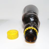 Mrs Butterworth Aunt Jemima Pancake Syrup Bottle with Yellow Top: Inside - Click to enlarge