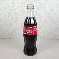Nascar Cap 1999 The Coca Cola Racing Family. Full 8 oz. Coke Classic Soda Bottle: Front - Click to enlarge