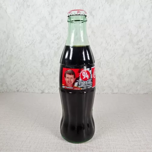 Bill Elliott Nascar No. 94 Coca Cola Racing Family 1999 full 8 oz Coke Classic Bottle: Front