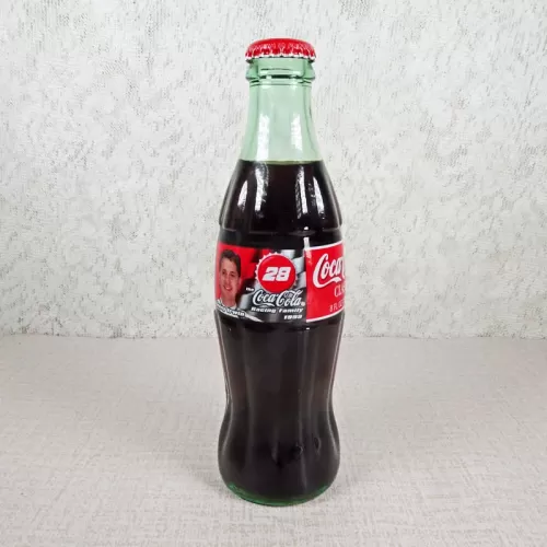 Kenny Irwin Nascar No. 28 Coca Cola Racing Family 1999 full 8 oz Coke Classic Bottle: Front