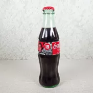 Bobby Labonte Nascar No. 18 Coca Cola Racing Family 1999 full 8 oz Coke Classic Bottle: Front
