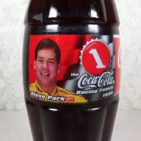 Steve Park Nascar No. 1 Coca Cola Racing Family 1999 full 8 oz Coke Classic Bottle: Image - Click to enlarge