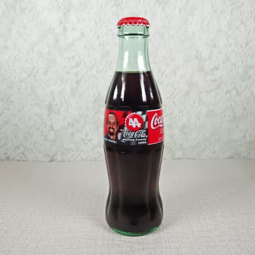 Kyle Petty Nascar No. 44 Coca Cola Racing Family 1999 full 8 oz Coke Classic Bottle: Front