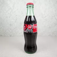 Tony Stewart Nascar No. 20 Coca Cola Racing Family 1999 full 8 oz Coke Classic Bottle: Front - Click to enlarge